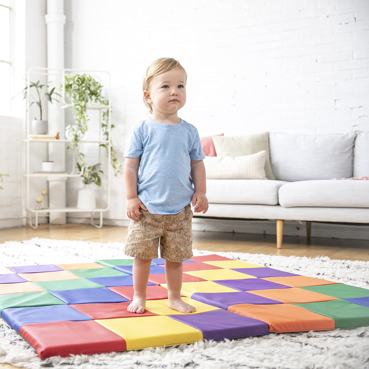 ECR4Kids SoftZone Patchwork Activity Mat