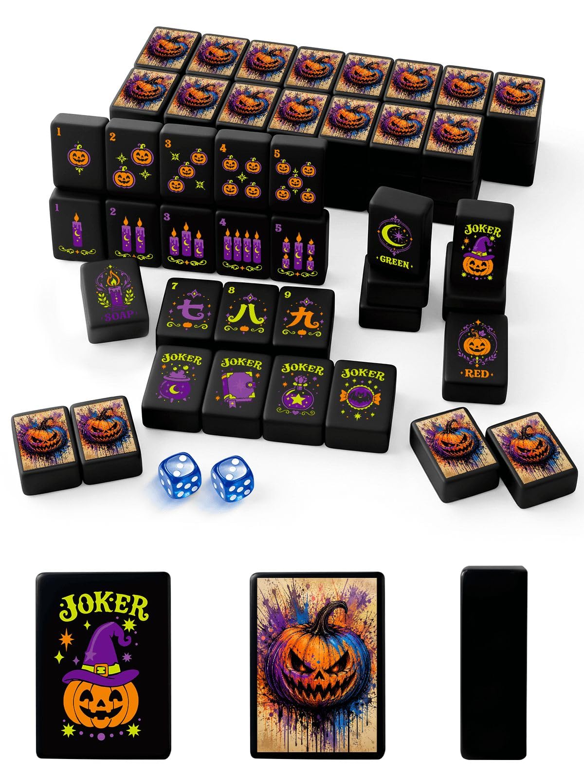 Halloween American Mahjong Tile Set