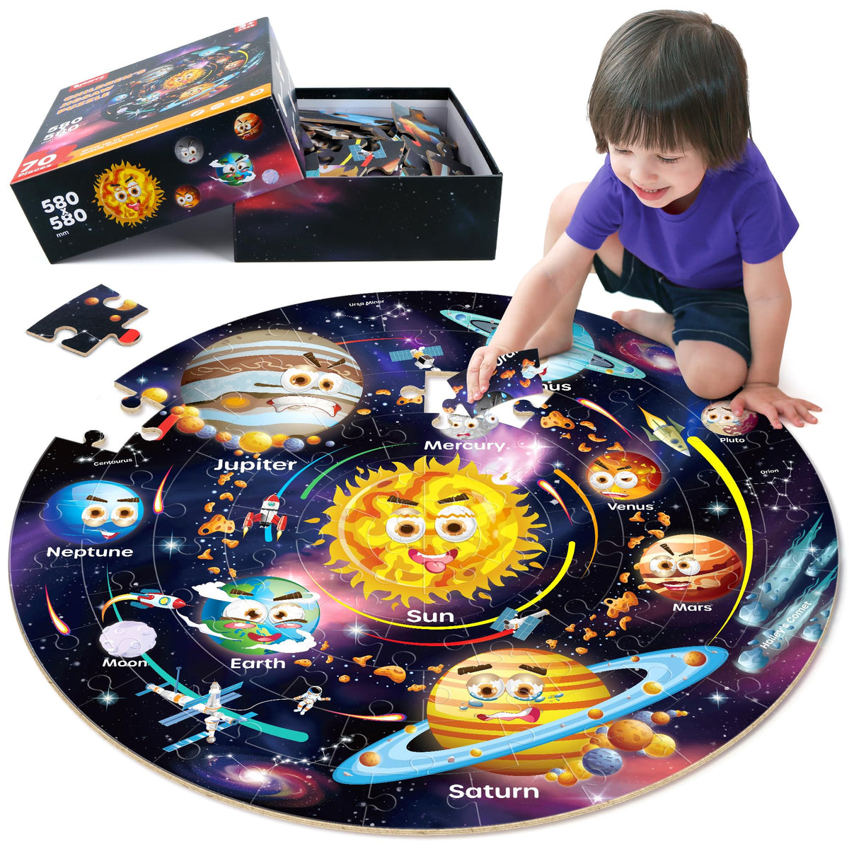 SYNARRY Kids Educational Floor Puzzle