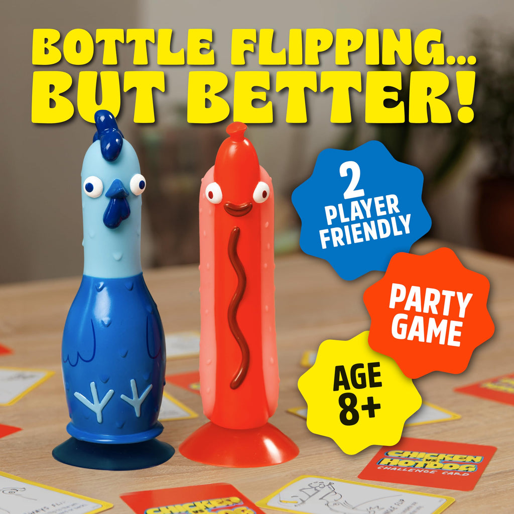 Big Potato Chicken vs Hotdog: The Ultimate Challenge Party Game for Flipping-Fun Families, Board Game for Game Nights