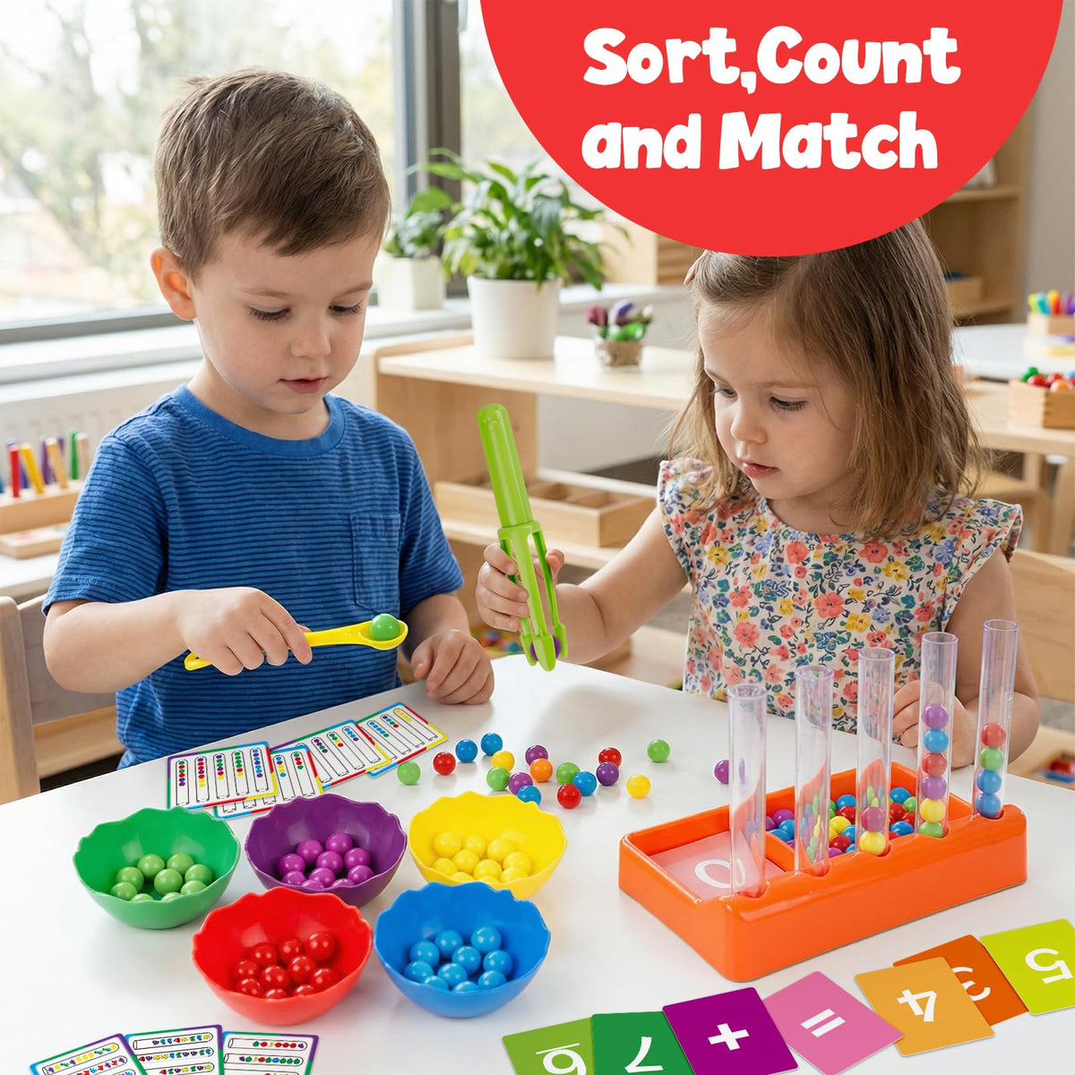 Aizweb Montessori Counting & Sorting Set