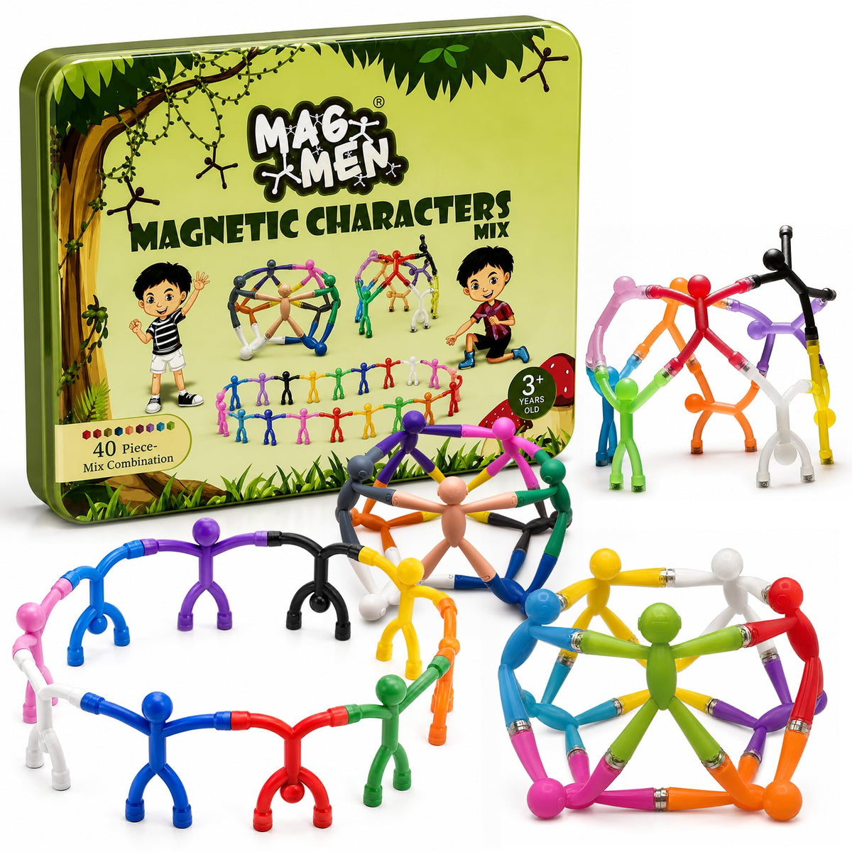 MAGMEN Magnetic People Travel Toy Set