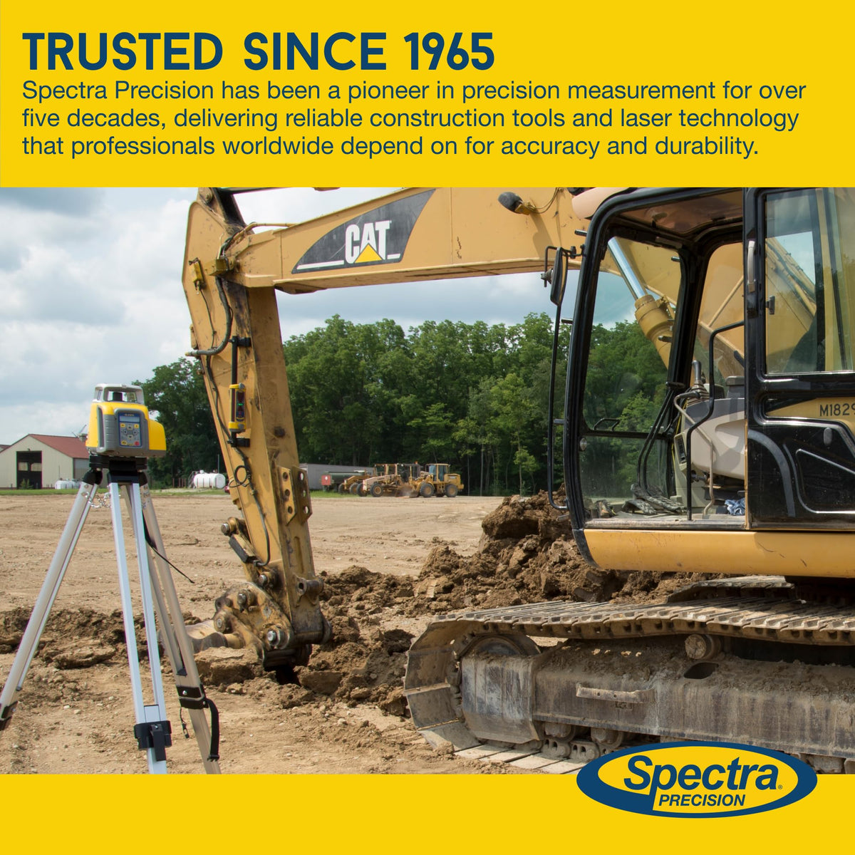 Spectra Precision Rotary Laser Level Systems – Automatic Self-Leveling Construction Lasers with Receiver, Remote Control, Batteries & Carry Case