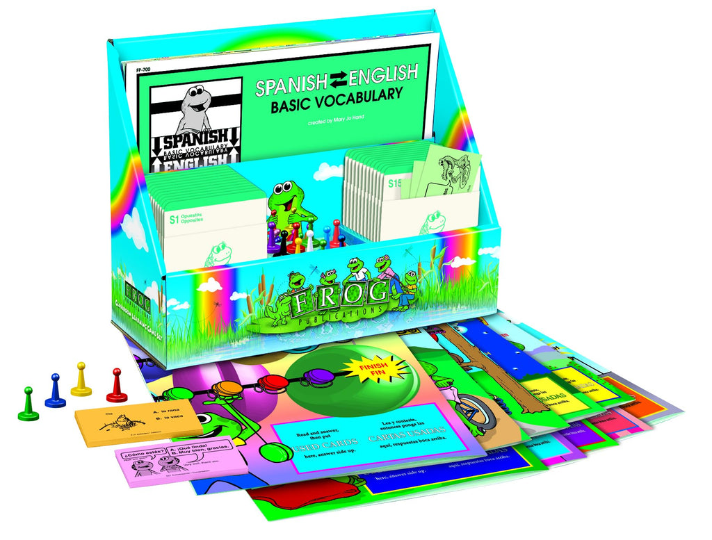 A Frog Publication Elementary Spanish-English Vocabulary Learning Game Set
