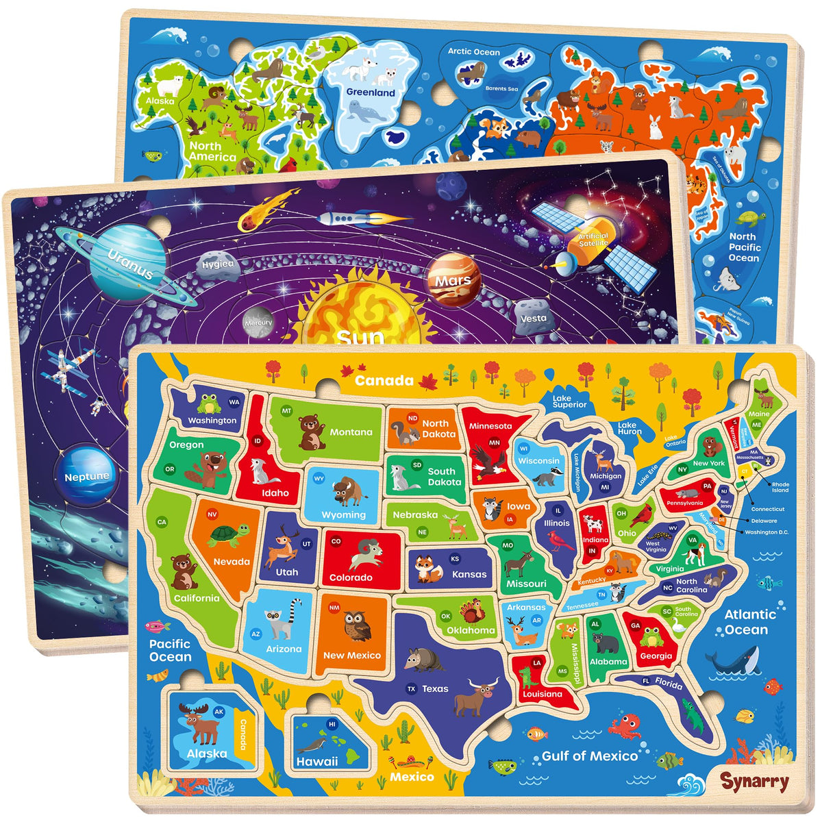 SYNARRY Educational Jigsaw Puzzle Set